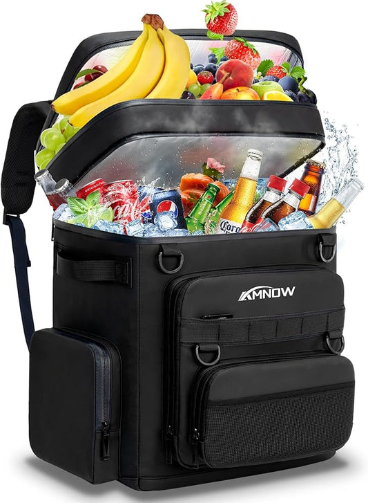 Backpack Cooler Insulated Leak Proof for Men Women 50 Cans Soft Cooler Backpack Insulated Waterproof Large Capacity Coolers Bag Portable for Lunch Camping Travel Picnic Hiking