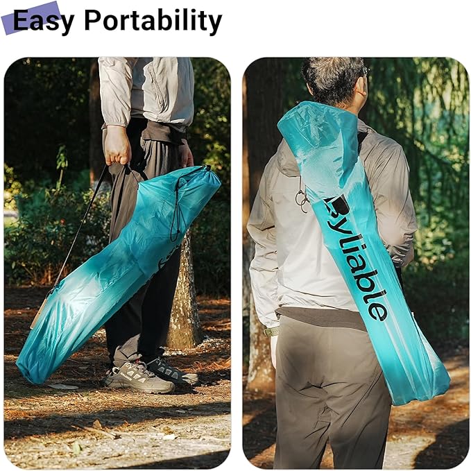 Camping Chairs Portable Folding Lightweight Outdoor Lawn Chair for Adults with Cooler Bag, Cup Holder and Side Pocket for Camping, Beach, Sports, Hiking, Fishing