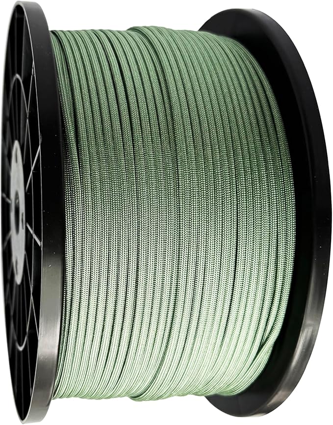 Paracord 550 lb, 7 Strand Paracord Rope 1000ft 4mm, Nylon Parachute Cord for Camping, Olive Green