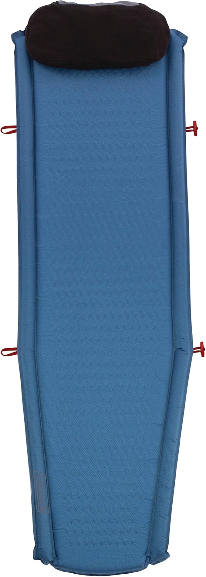 Coleman Silverton Self-Inflating Sleeping Pad, Lightweight Camping Pad with Pillow, Comfortable Sleeping Mat with Side Bumpers, Easy Inflation