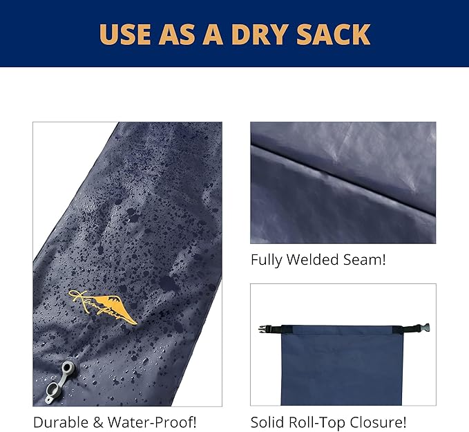 35L Pump Sack – Quick Inflation Air Pump Bag for Sleeping Pads, Air Mattresses, Inflatable Camping Mats & Pillows, Compact & Portable, Waterproof Outdoor Dry Bag