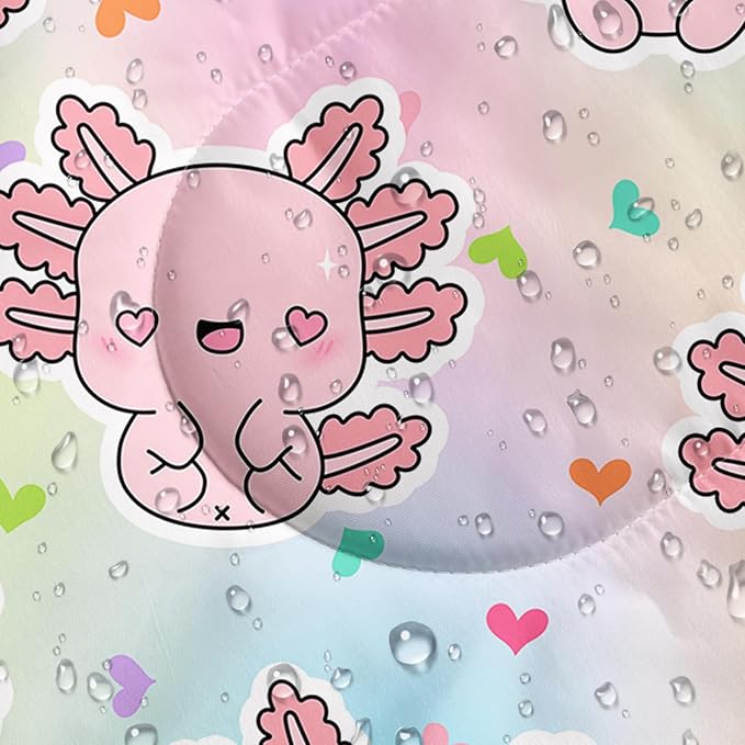 AILONEN Kawaii Puppy Sleeping Bag for Kids Boys Girls,Warm and Cool Weather,Lightweight,Waterproof Backpacking,Cartoon Cute Dog & Duck Animal Themed Blue Sleeping Bag for Camping