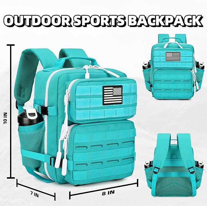 9L Mini Tactical Backpack for Men and Women Tactical Backpack Small for Hiking Small Tactical Bag Fitness Pack