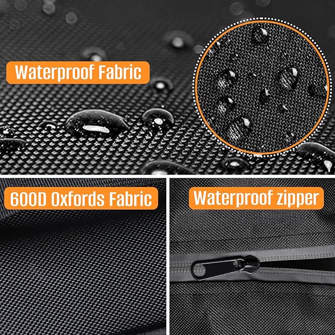 Kovshuiwe 600D Heavy Duty Propane Tank bag Fits Standard 5 lb Tank Cylinder, Outdoor Propane Tank Storage Cover with Stable Tabletop Feature UV Weather Resistant 9.06" Dia x 13.8" H