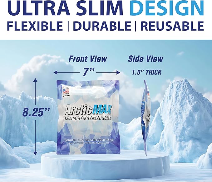 ArcitcMAX - Long-Lasting Slim Cooler Ice Pack