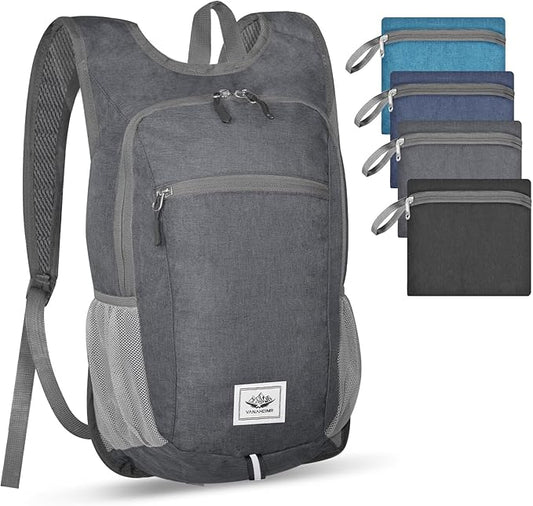 Hiking Backpack Small Lightweight Packable Foldable foldable backpack Packable Camping Hiking for Backpack (Dark Gray)