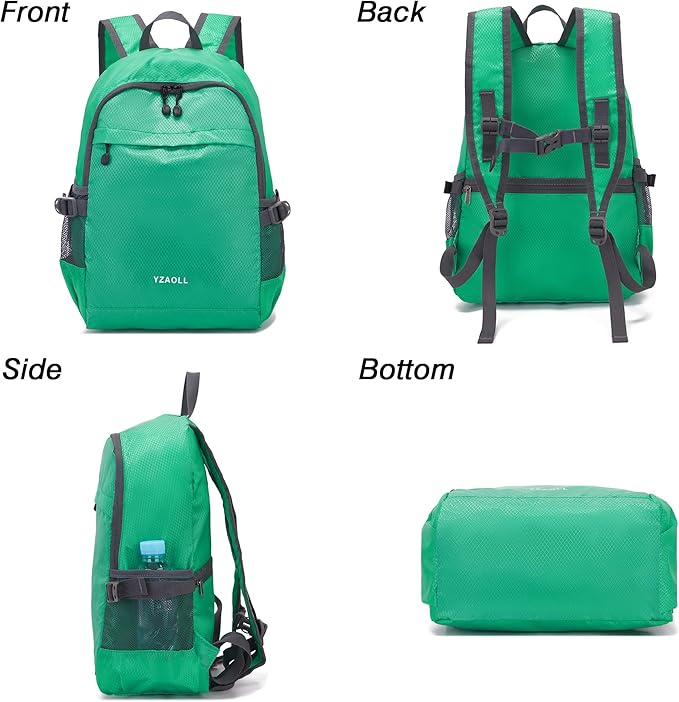 YZAOLL 20L Small Hiking Backpack Lightweight Day Packs, Packable Backpack for Women Men Travel Camping Vacation,LQing