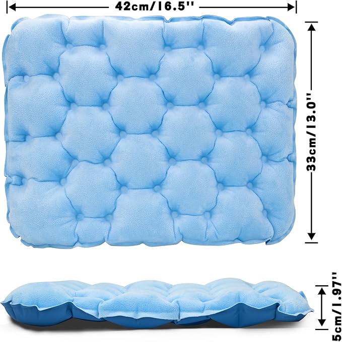 ONTYZZ Inflatable Seat Cushion Lightweight Stadium Seat Pad Travel Air Seat Cushion for Hiking Office Airplane Stadium Car