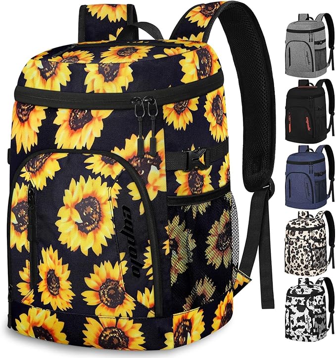 Capolo Cooler Backpack for Men Women Insulated Backpack Cooler Leak Proof Thermal Bag Beverage Soft Cooler Bag Lunch Backpack for Camping 30/45 Cans
