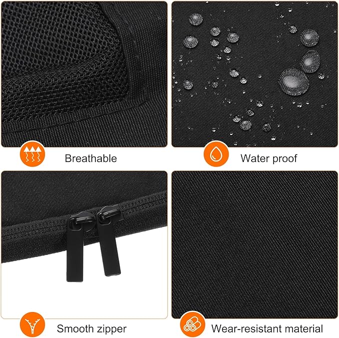 HARFINGTON Compression Packing Cube for Suitcases 45x34x13cm Lightweight Luggage Organizers Bag Travel Essentials Compression Bags for Carry on Suitcases, Black