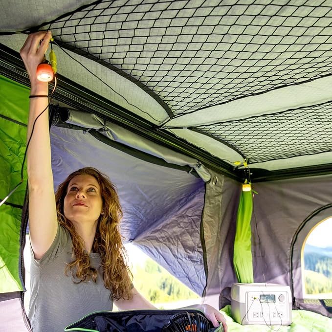 SylvanSport LOFT Rootop Tent with Mattress - Sleeps 2 - Hard Shell with Integrated Cross Bars - for Car Camping & Trucks