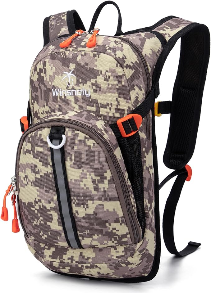 Kids Hydration Backpack, Water Hiking Backpack for Boys or Girls with 1.5L Reservoir Bladder