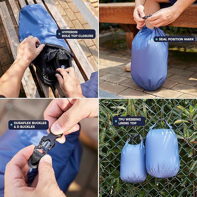 Bee Nesting Waterproof Dry Bag Lightweight Dry Sack Marine Dry Bags Suitable for swimming,kayaking,rafting boating, surfing, outdoor travel, mountaineering,hiking