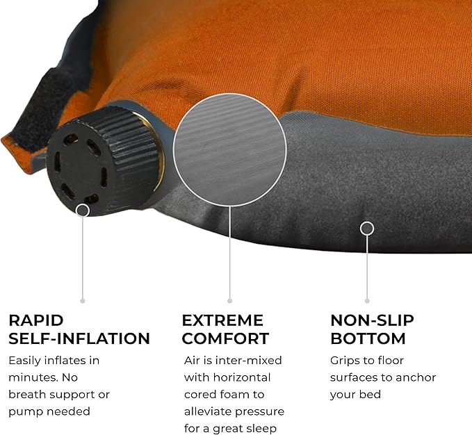 Teton Inflatable Sleeping Pad, Sleeping Mat for Camping, Backpacking, Hiking
