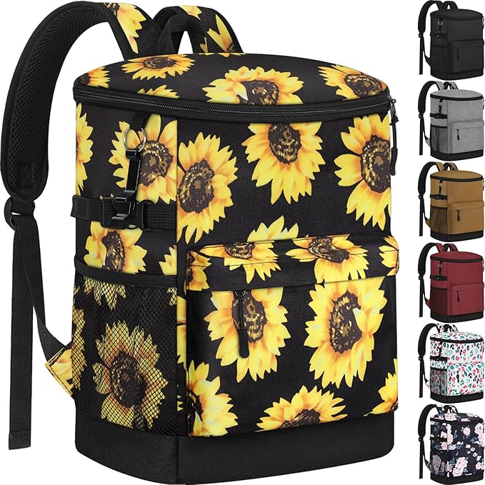 Cooler Backpack 33 Cans Backpack Coolers Insulated Leak Proof Soft Beach Cooler Bag for Men Women Ice Chest Backpack Camping Hiking Picnic Travel Cooler Lunch Backpack