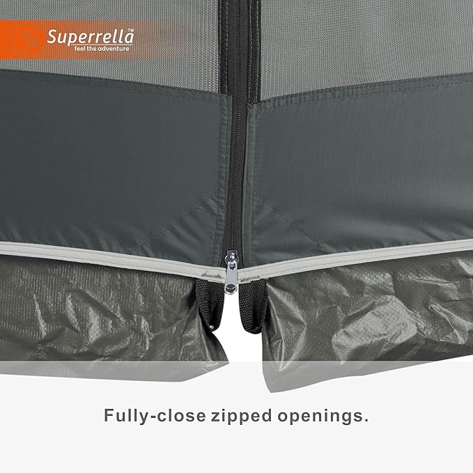 Screen House 13x9 Ft Canopy Tent Sun Shade Shelter Perfect for Outdoor Activities, Shale Gray