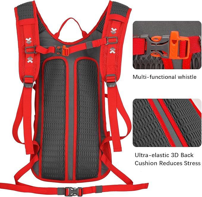 LARIPOP 18L Hydration Backpack with 2L Leak-Proof Water Bladder for Hiking Cycling Running Men Women