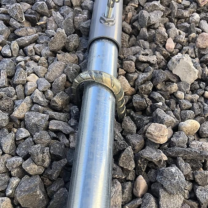 ASDFGHT J Hook Rebar Stakes 12 & 16 Inch (Black or Silver), Heavy Duty Professional Quality Ground Anchors for Chainlink Fence, Sports nets, Camping, Trampolines, Irrigation Pipes and Garden