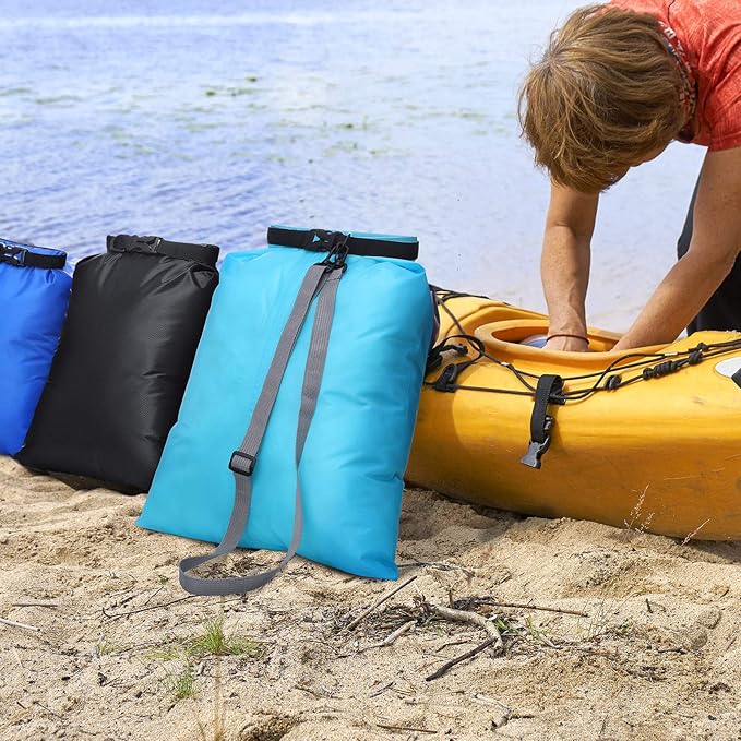 Shappy Waterproof Dry Bag Set 6 Sizes Lightweight Sacks and Long Adjustable Shoulder Strap Outdoor Water Proof Keep Gear Dry Bag Stuff Sacks for Backpacking, Boating, Hiking, Camping