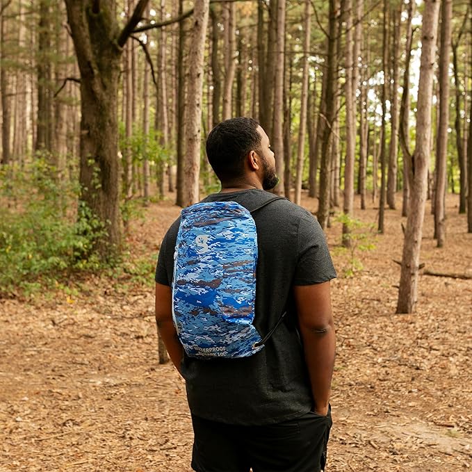 geckobrands Embark 10L Drawstring Backpack – Waterproof, Lightweight Dry Bag for Beach, Hiking, and Light Water Activities