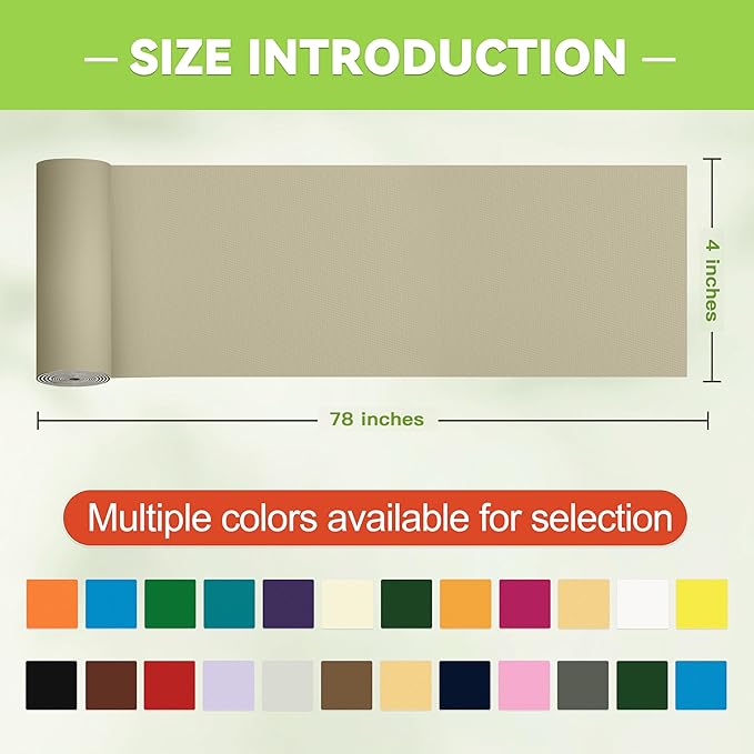 Awning Repair Tape,Tent Patch kit,Waterproof Repair Tape kit of RV Awning,Boat Covers,Canvas,Vinyl Fabric,Tarp,Sail-4x78in（Light Grey）