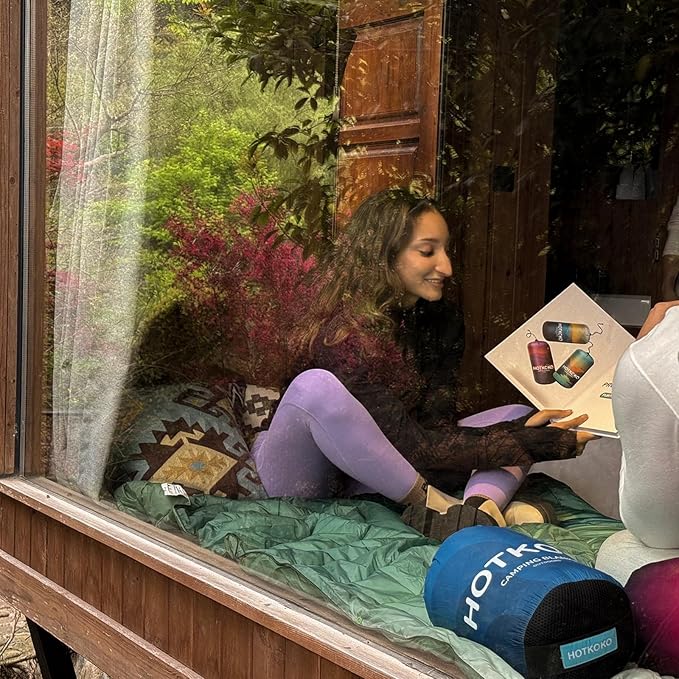 Camping Blanket - Puffy, Lightweight, Packable Outdoor Blanket for Traveling, Stadium, Hiking, Picnics