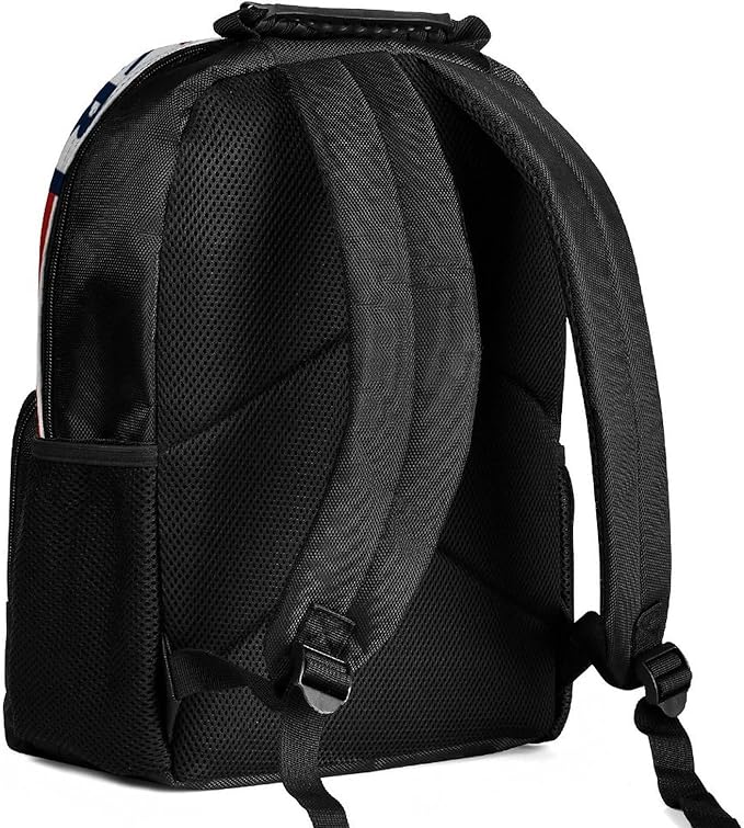Men Women Lightweight Vintage Emblem Of Barber Shop Flag Backpack Large Capacity Carry On Bag With Padded Straps for Sports Work Walking Cycling