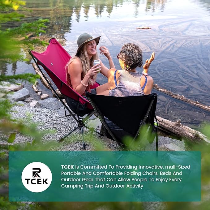 Swivel Portable High Back Camping Chair Small Compact Lightweight Folding Chairs for Adults, Outdoor Collapsible Backpack Chair for Camp, Travel, Sports, Easy Carry and Quick Setup
