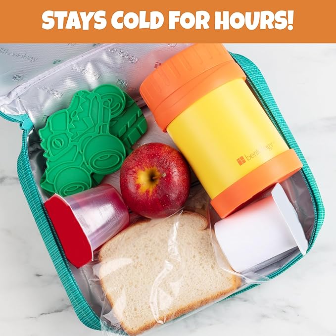 Kids Hard Ice Packs (3 PK) Slim Lightweight Reusable Cooler Freezer Packs- Long-Lasting Chillers Keep Food Fresh for Hours- Durable Leak-Proof Design for Boys Girls Back To School- BPA Free, Food Safe