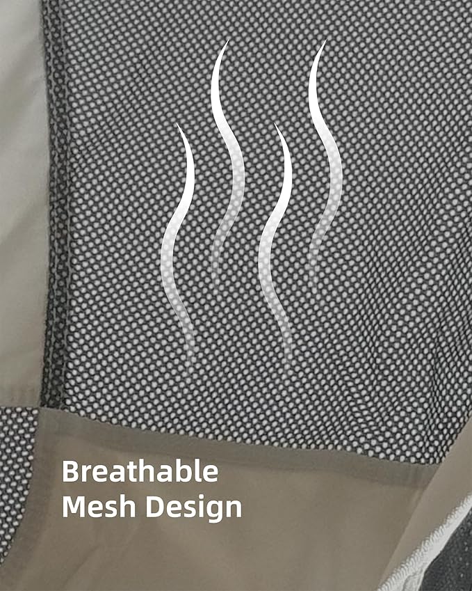 ONEFOREST Camping Chair, Foldable Portable Backpacking Chair for Beach Camp Hiking Outdoor Sport, Beige