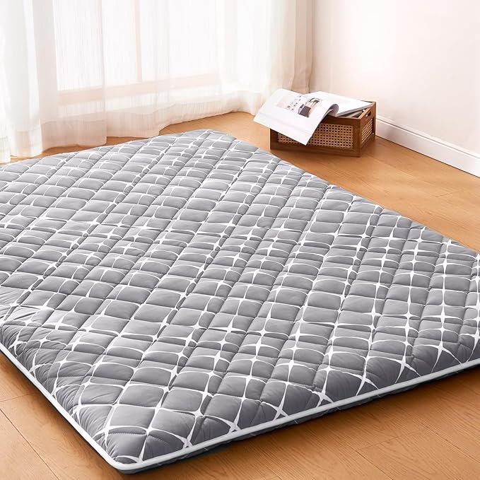 Premium Foam Japanese Floor Mattress Futon Mattress,100% High Density Comfortable Foam, Thicken Tatami Mat Sleeping Pad, Ideal for Comfort and Support, Queen (80" X 60")