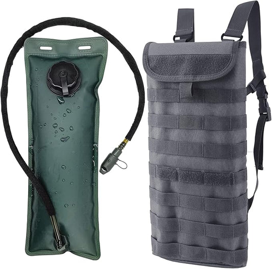 Tactical MOLLE Hydration Pack Carrier Backpack with 3L Water Bladder