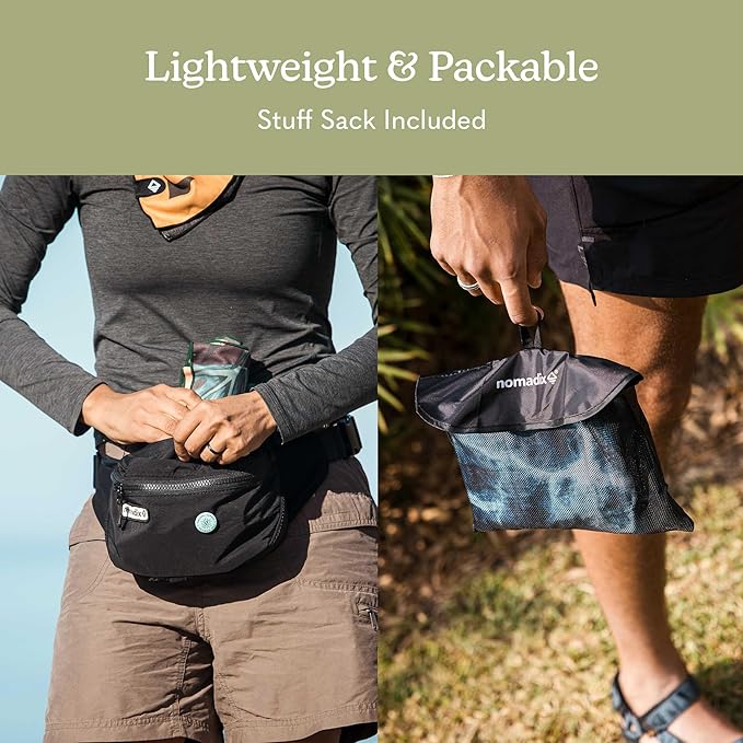 Nomadix Ultralight Towel - Quick Dry & Super Lightweight - Perfect As A Pack Towel to Save On Space - Made with Recycled Materials - Palms Night - 30x54