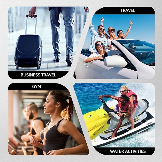 Vacuum Travel Bags With Pump,Vacuum Seal Bags For Clothing Travel,Ip67 Waterproof Vacuum Bags For Travel,Compression Packing Cubes With Suitcase, Luggage,Backpack (2pcs + Pump+Shoe Bags)