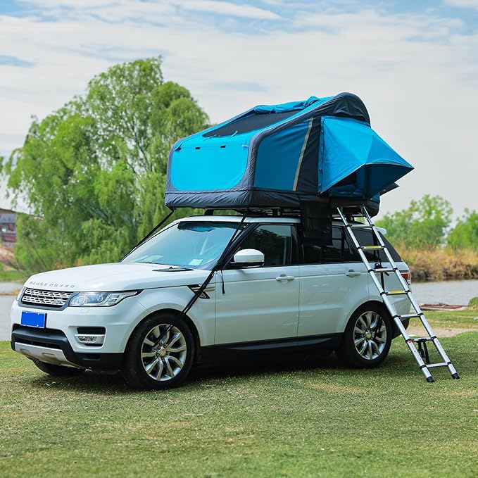 Waterproof Portable Inflatable Car Roof Top Tent Camping Tent with Skylight for Family Outdoor Camping Fishing