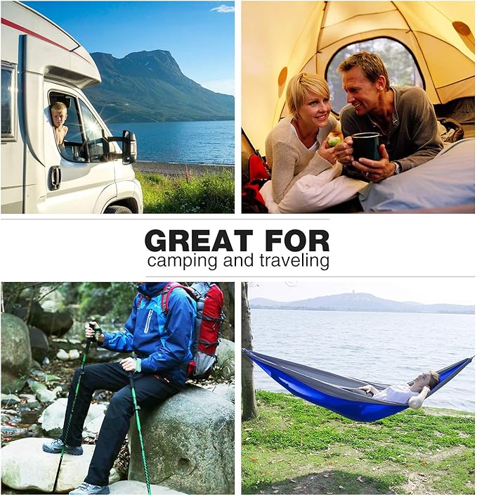 REDCAMP Fleece Sleeping Bag Liner with Hood, Great for Adult Warm or Cold Weather, 87" Long Full Sized Zipper Camping Blanket for Outdoor, Blue