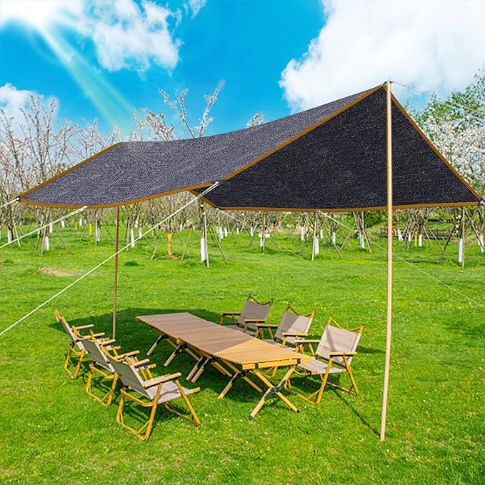 Shade Cloth - for Plants Greenhouse, 70% Sunblock Shade Sails -for Outdoor Garden Pergola Patio Lawn Pool Sun Shade Cloths for Kennel Chicken Coop Easier to Hang Plant Shade Net Cover