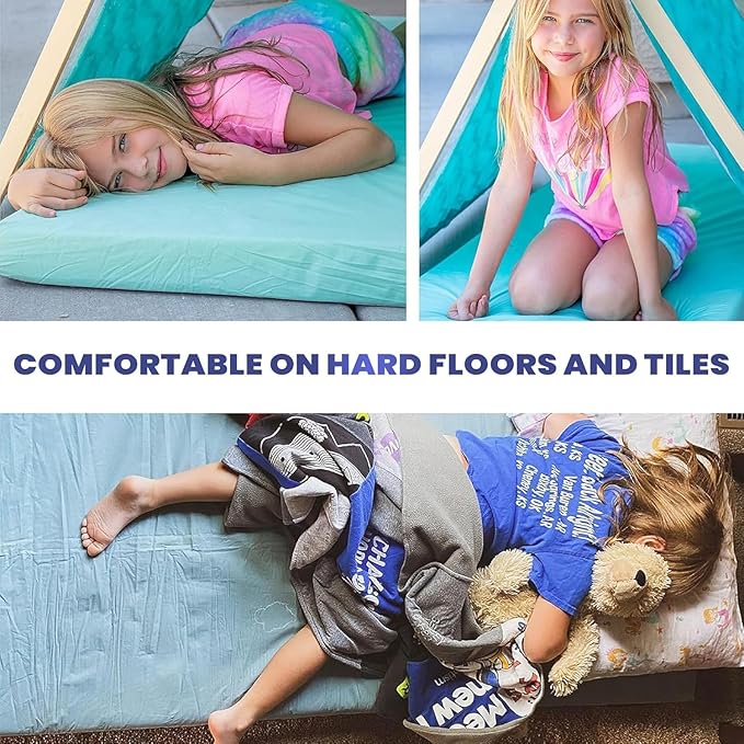 Hazli Matrix AirCell Memory Foam Camping Mattress Pad - CertiPUR-US Roll Up Mattress for Adults - Portable Foam Sleeping Mats for Camping - Camp Cot Sleeping Pad - Floor Sleep Mat Bed Roll for Car RV