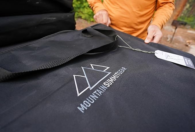 MOUNTAIN SUMMIT GEAR Quick-Fold Camping Table Made with Weather-Resistant Aluminum (Made by Caddis Sports)