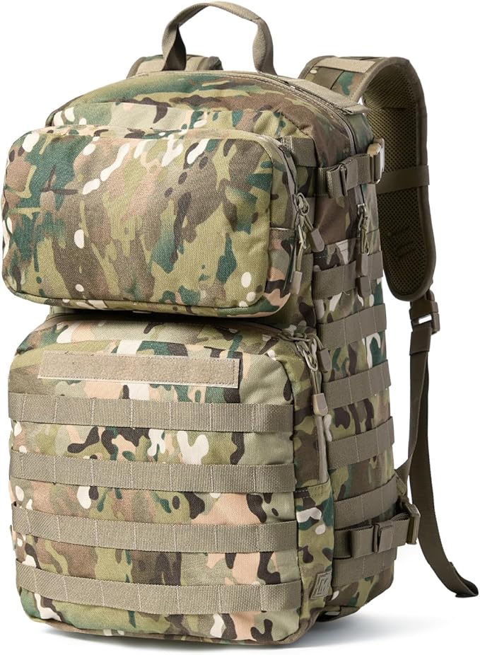 MT Military Rucksack Style Assault Pack Compatible with FILBE System – Tactical MOLLE Backpack for Outdoor Hiking Camping Hunting – Modular 30L Capacity Multi-terrian