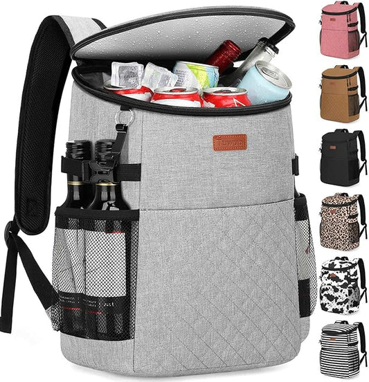 Soft Cooler Backpack 30 Cans/45 Cans, Backpack Coolers Insulated Leak Proof Thermal Lunch Backpack for Men Work Small Cooler Bag Beach Travel Picnic Drink Beverage Beer