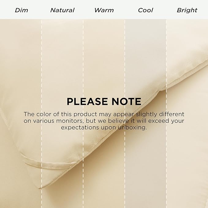 Bedsure Comforter Duvet Insert - Quilted Comforters Twin Size, All Season Duvet, GentleSoft Down Alternative Bedding, with 8 Tabs, Gifts for Women/Men,Cream,Twin 88 x 68 Inches