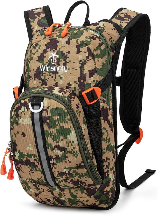 Kids Hydration Backpack, Water Hiking Backpack for Boys or Girls with 1.5L Reservoir Bladder