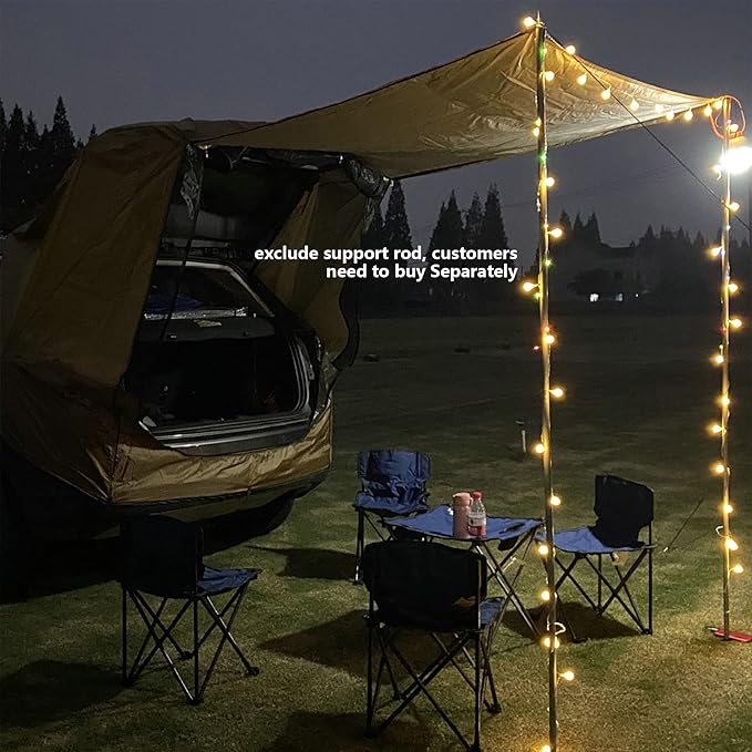 SUV Tailgate Tent with Awning,Waterproof SUV Tents for Camping, Car Hatchback Truck Roof Canopy Sun Shade Privacy Shelter for Outdoor Travel, Universal Fit Most SUV