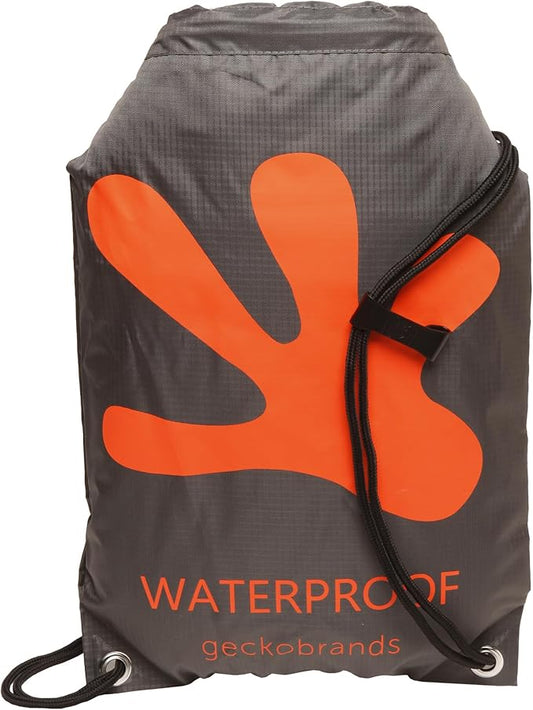 geckobrands Embark 10L Drawstring Backpack – Waterproof, Lightweight Dry Bag for Beach, Hiking, and Light Water Activities
