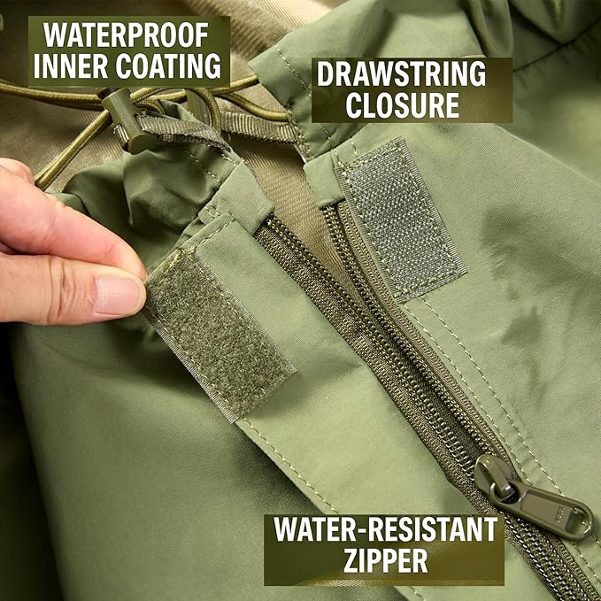 MT Military Nanovee Bivy Cover – Lightweight Army Modular Sleeping Bag System Shell, Summer Sleeping Gear or Layered Cold Weather Protection