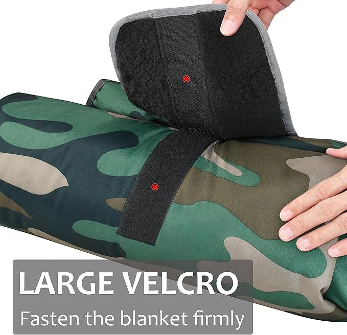 Tirrinia Large Waterproof Outdoor Blanket, Soft Warm Windproof Stadium Blanket with Sherpa Fleece and Foldable for Outdoor Sport, Baseball, Football, Beach, Concerts, Car