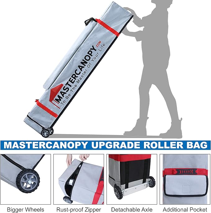 MASTERCANOPY Pop Up Canopy Tent Commercial Grade Instant Shelter (5x5, White)