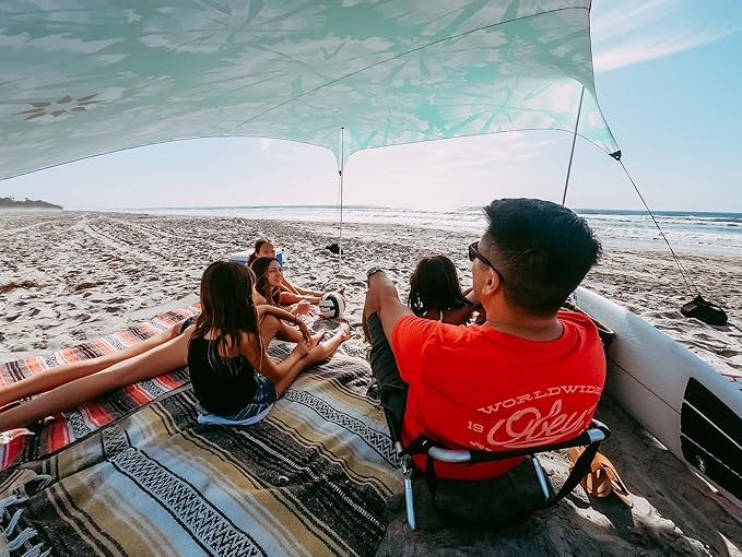 Neso Tents Grande Beach Tent, 7ft Tall, 9 x 9ft, Reinforced Corners and Cooler Pocket