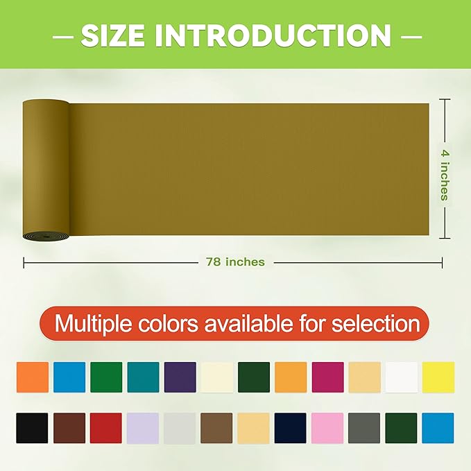 4x78in Nylon Repair Tape，Tent Repair Kit，Self Adhesive Waterproof Fabric Repair Tape for Tent, Umbrella, Sleeping Bag, Down Jackets,Knapsack.（Deep Yellow）